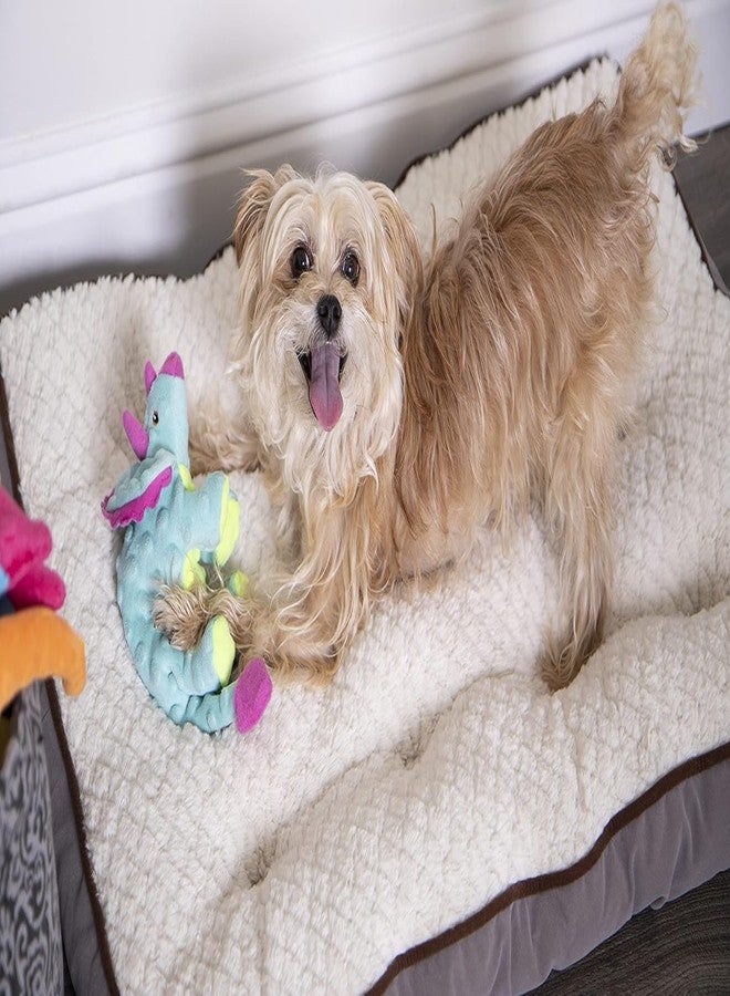 Nutra Pet Dinos Frills Dog Toy Small - Durable Plush Squeaky Toy with Chew Guard Technology™ | Soft, Tough & Interactive Dog Toy for All Breeds - Image 2